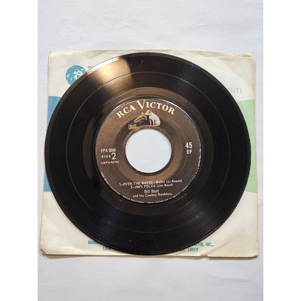 Bill Boyd And His Cowboy Ramblers 45 Rpm Vinyl, EP 4 Songs - Picture 2 of 2